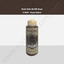 Cadence Style Matt Akrilik Boya 120 Ml. S9039 Koyu Kahve