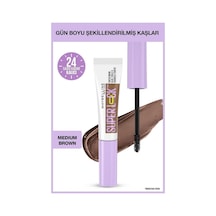 Maybelline New York Super Lock Brow Glue Kaş Sabitleyici Medium Brown Maskara 4'li Avantaj Paketi 001 Dark Chocolate