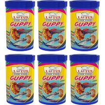 Guppy Granulat 6 adet 100ml Tropikal Balık Yemi ve Vitamin Hediye