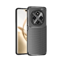 Tecno Spark 30c Uyumlu Kılıf Auto Focus Karbon Kapak - Siyah