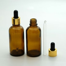 Damlalıklı 50 Ml 10 Adet Amber Şişe