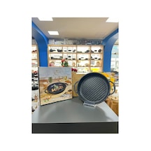 Izgaralık 28 Cm Yuvarlak Gril Tava Siyah - 661962688 Siyah