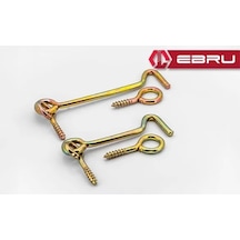 , Kapı Pencere Halkalı Çengel, Kanca Kilit 100 - 10 Adet