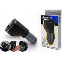 Ayt Olesson 1648 12-24v Çiftli Çift Usbli Dijital Ekranlı Araç Oto Tır Çakmak Çoklayıcı Çakmaklık Çoğaltıcı