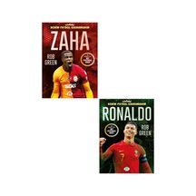 Zaha - Ronaldo Benim Futbol Kahramanım Büyük Poster Sticker Futbolcu Kartı Hediyeli 2 Kitap