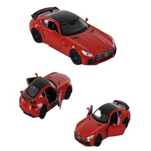 Metal Mercedes Amg Gtr Kırmızı Araba Kapısı Açılan Welly Mercedes Amg Gtr Kırmızı 12 Cm Çek Bırak Model Araba