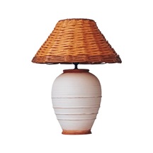 Decatur Seramik Abajur, H50 X Çap Ø38cm Ekru