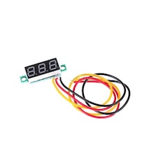 0.28 inch 0-100V/DC 3 Kablolu Kırmızı Mini Dijital Voltmetre