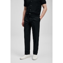 Lufian Nalon Smart Erkek Chino Pantolon Slim Fit Siyah Siyah 111190365100100