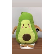Sevimli Avokado Meyve Peluş Oyuncak 40 Cm Hediyelik Uyku Arkadaşı Yeşil