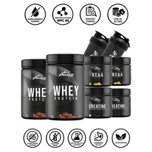 Fitness Paketi 3 - 2 Adet Whey Protein 2x500 Gr Çikolata + 2 Adet Kreatin Monohidrat Aromasız 2x300 Gr + 2 Adet Bcaa 4:1:1 2x300 Gr Limon + 2 Adet Shaker