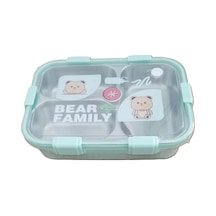 Akıllıelma -laxson Beslenme Kabı Çelik İthal Bear Family Yeşil 97088 0885 Yeşil