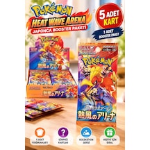 Pokémon Heat Wave Arena Japonca Koleksiyon Kartı Booster Paketi 5 Kart