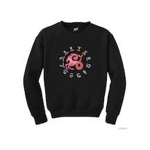 Koç Burcu Modern Siyah Sweatshirt