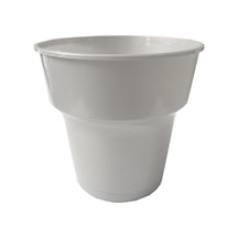 Omeyva Renkli Sert Mika Plastik Kristal Bardak - Gümüş Gri - 6 Oz / 180 Cc - 25'li Paket
