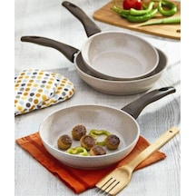 Gülsan Safran Granit 3Lü Tava Set
