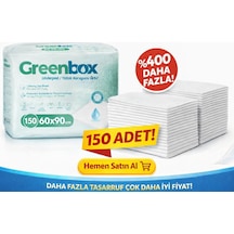 Greenbox Yetişkin Yatak Koruyucu Alt Açma Örtü 60x90 Cm 150 Adet