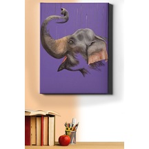 Webstyle Sayılarla Boyama Seti Kasnaklı Neşeli Fil 50 X 65 Cm