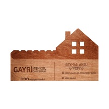 Bk Gift Kişiye Özel Gayrimenkul Danışmanı Tasarımlı Bitmeyen Kartvizit - Model 1