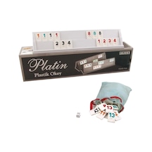 Mey İthalat 1010211 Platin Plastik Okey Takımı -starokey