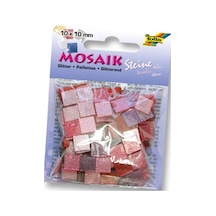 Folia Simli Mozaik 10X10 Mm. 190 Adet Glitter Pembe