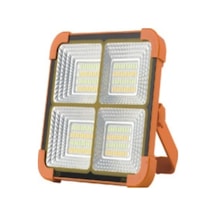 50w Led Projektör Beyaz -sarı Işık 9000 Lümen Güneş Enerjili