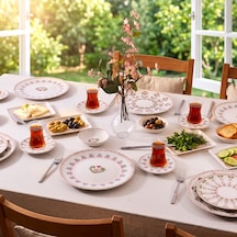 Aryıldız Ivy Pink 32 Parça 6 Kişilik Kahvaltı Takımı Çok Renkli