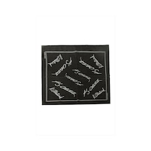 Zero Land Atatürk - 43 - İmzalı Desenli Bandana - Kmrsfres - 50x50 Siyah