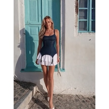 Havens Eva Denim Elbise Mavi