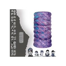 E Taktik Mor Cam Desenli Boyunluk Dikişsiz Tüp Maske Buff Baf Saç Bandı Uv+50 Yansıtıcı 4 Mevsim Yarı Termal Üründür Çok Renkli - 916344274 Çok Renkli