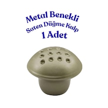 Klc Metal Benekli Yuvarlak Saten Düğme Kulp - Çocuk Odası, Mutfak Ve Dolap İçin Modern Çekmece Kulbu Benekli Saten Benekli Saten