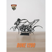 Ktm Duke 1290 Masa Dekoru Motor Figürü - Motosiklet Silüeti