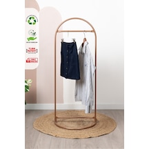 Butik Stil Oval Askılık Konfeksiyon Askılığı Altın Renk Askılık Rose Elbise Askılığı Ayaklı Askılık Rose