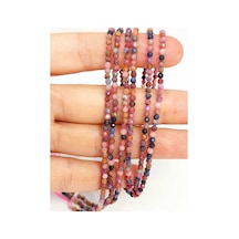 Bileklik Boy Yakut & Safir Açık Renkler Dizi 2.5mm 45444 Yarım Dizi 17cm Uzunluğundadır Çok Renkli