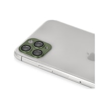 İphone 11 Pro Max Pers Alüminyum Kamera Lens - Yeşil