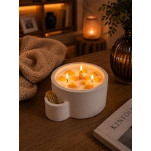 Honey Breeze Kibritli Mum Seti Sarı