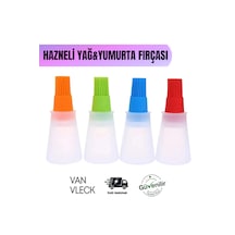 Hazneli Silikon Yumurta Ve Yağ Fırçası Dayanıklı, Sızdırmaz, Pratik Mutfak Fırçası