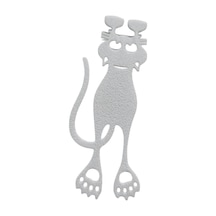 3d Baskı Sevimli Tırmanan Kedi Kitap Ayracı 10'lu Set