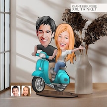 Bk Gift Kişiye Özel Sevgililer Karikatürlü Büyük Boy Ahşap Biblo-99 Arkadaşa Hediye , Sevgiliye Hediye, Kişiye Özel Biblolar Kobitmeyen137600 Bk Gift