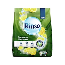 Rinso Matik Limon Karbonat Renkliler ve Beyazlar için Toz Çamaşır Deterjanı 4 KG