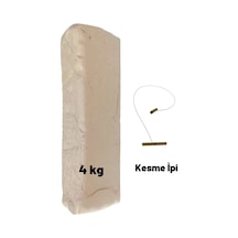 Seramik Hamuru Başlangıç Seti, 4000 Gr Beyaz Kil Seramik Hamuru, Seramik Çamur Kesme Ipi Teli,