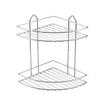 Metal Tel Köşe Şampuanlık İkili 22X22