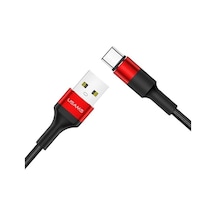 Usams 120cm 2.0a Usb To Type-c Örgü Kaplama Şarj Ve Data Kablosu
