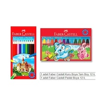Faber-Castell Okul Faber Castell Boya Seti Lüks Kuru Boya, Pastel Boya 2 Li Çok Renkli