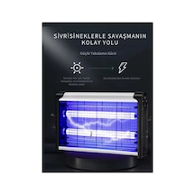 Elektrikli Led Li Sivrisinek Kovucu - Asılabilir Portatif Yapı, Gece Lambası Ve Sineksavar Özelliği