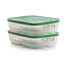 Sera Buzdolabı Saklama Kabı Yatay 2 X1.8 Lt Yeşil