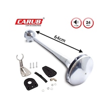 24v Havalı Korna Tekli Krom Marin