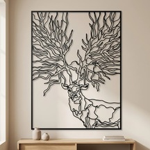 Deer Metal Tablo Siyah