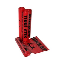 T03 Tıbbi Atık Poşeti 100 Micron Orta Boy 65x80cm 10 lu 5 Rulo