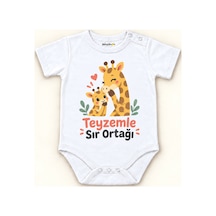 Babylimon Teyzemle Sır Ortağı Beyaz Kısa Kollu Çıtçıtlı Bebek Zıbını Beyaz - Teyzemle Sır Ortağı - 928161926 Beyaz - Teyzemle Sır Ortağı